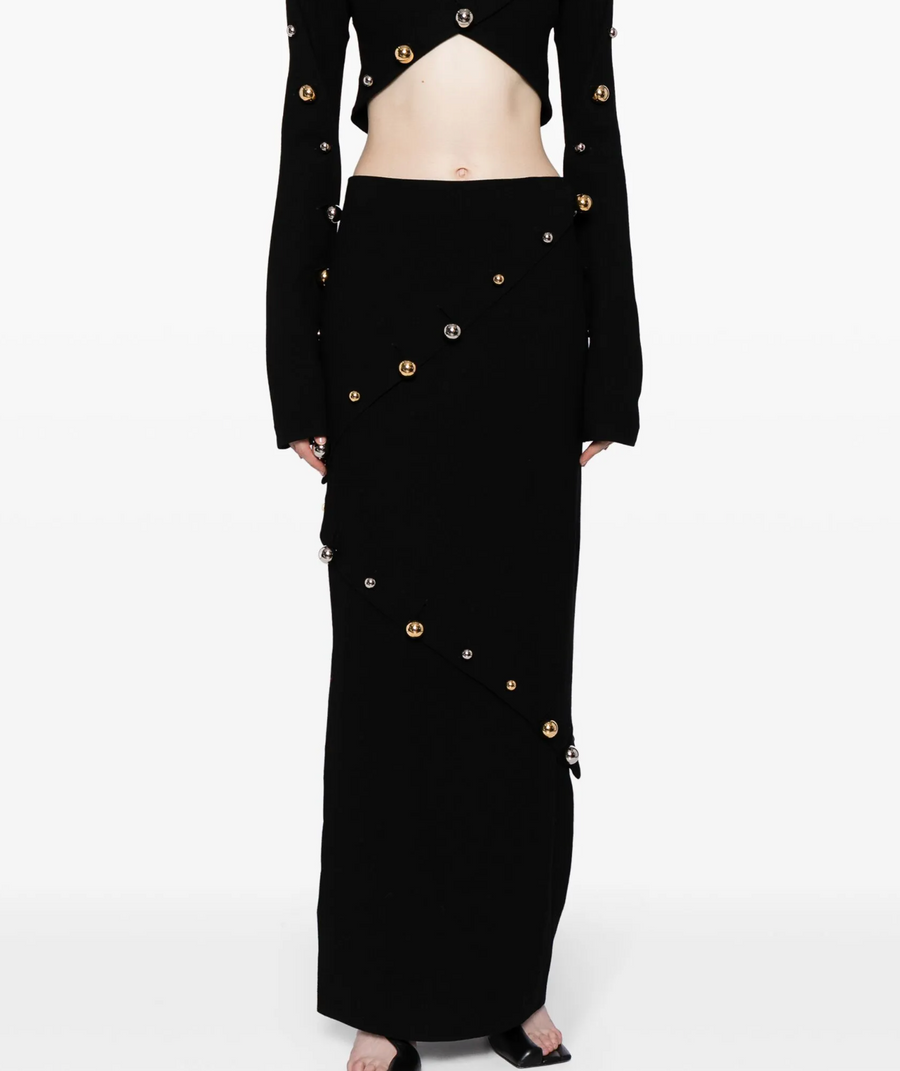 A.W.A.K.E. Mode Buttoned Pencil Skirt