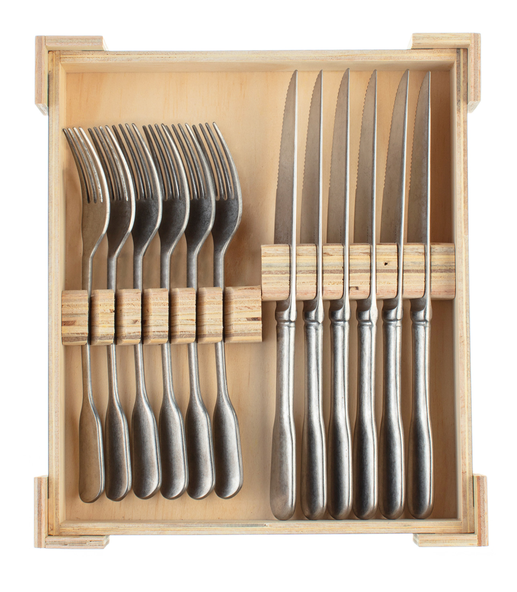 Charingworth Santol Stainless Steel Steak Knife and Fork Set