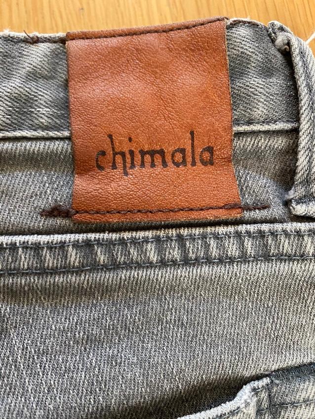 Chimala Grey Distressed Cuff Jeans