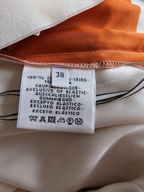 Hermes Printed Silk Palazzo Pants