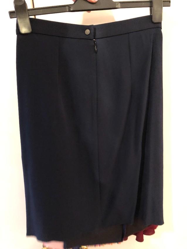 Peter Pilotto Patchwork Draped Silk Skirt