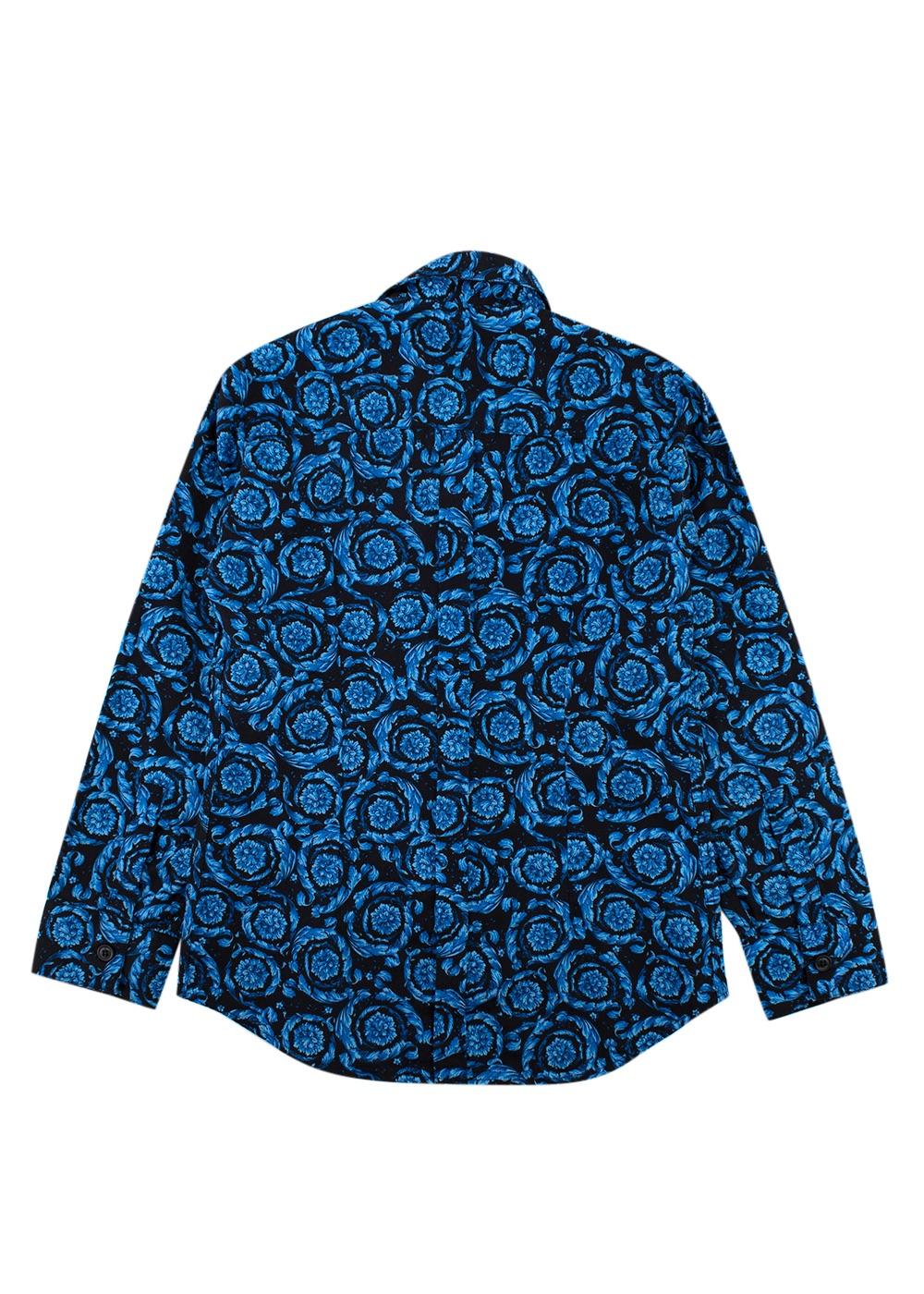 Young Versace 6Y Blue Printed shirt