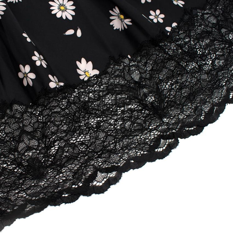 Paco Rabanne Lace Panel Daisy Print Cami Dress