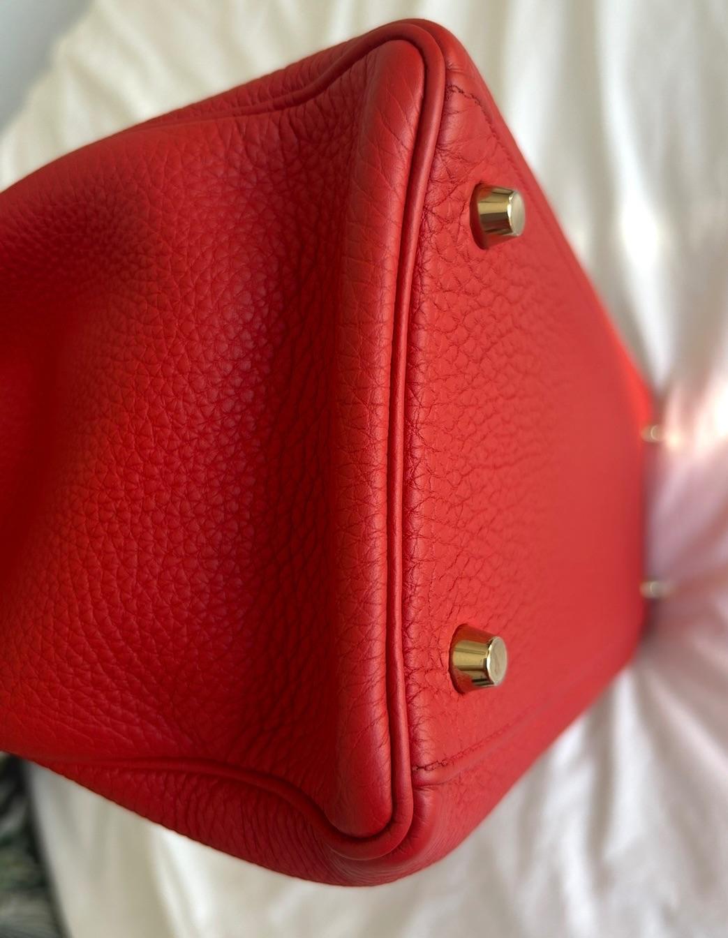 Hermès Geranium Togo Leather Kelly 35cm