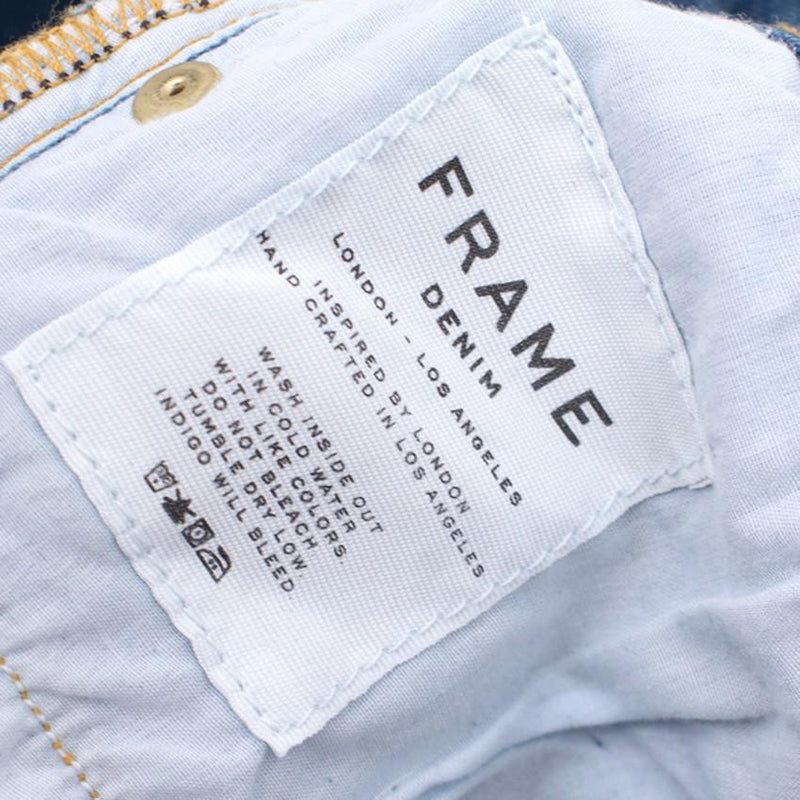Frame Le Garcon Blue Skinny Jeans