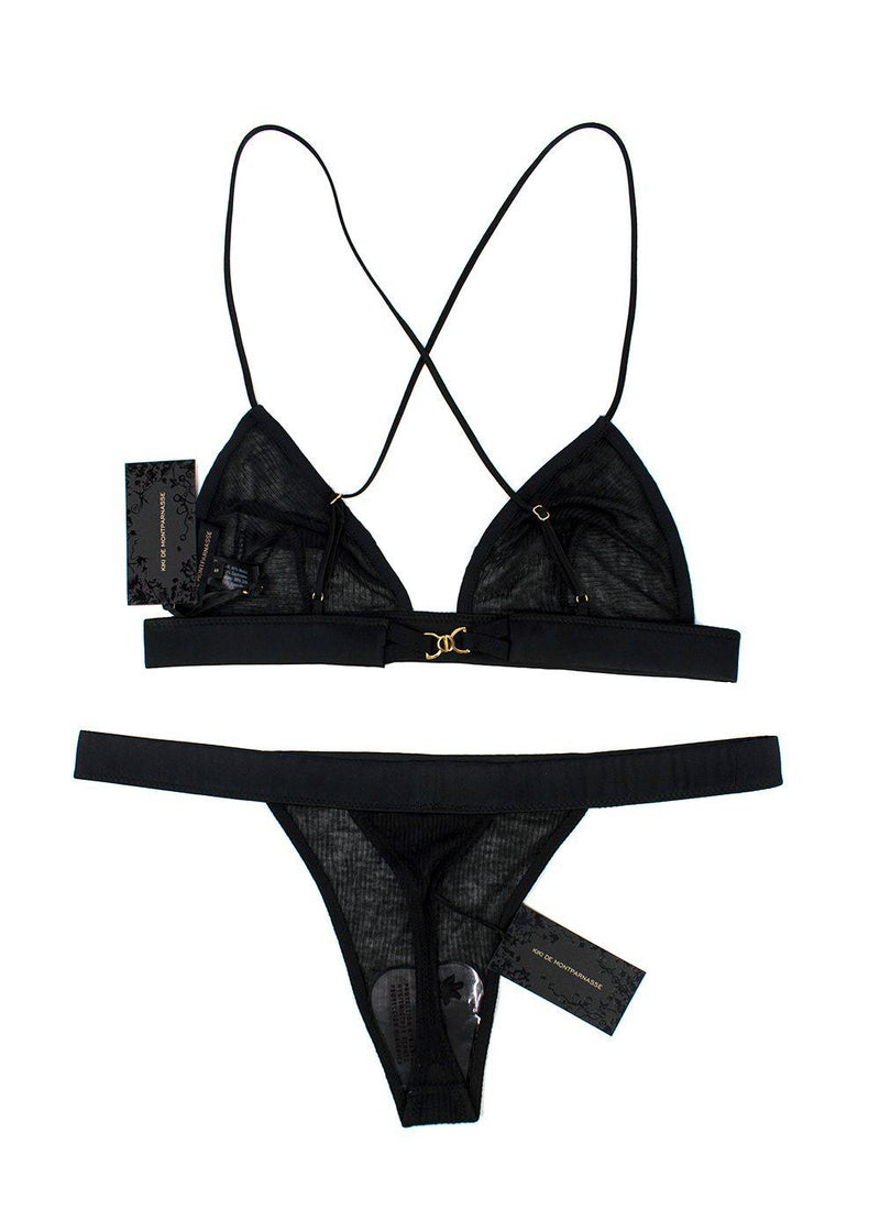 Kiki De Montparnasse Black Lingerie Set