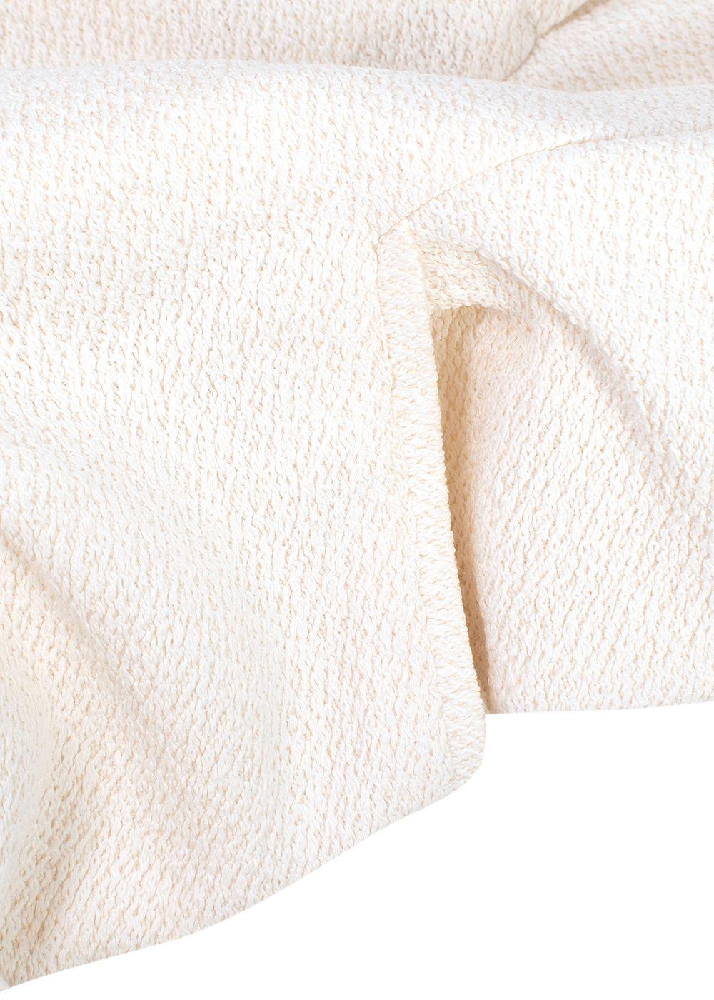 Jacquemus Ivory Boucle Cargo Trousers