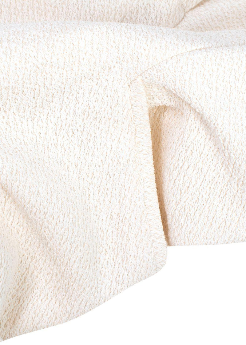 Jacquemus Ivory Boucle Cargo Trousers