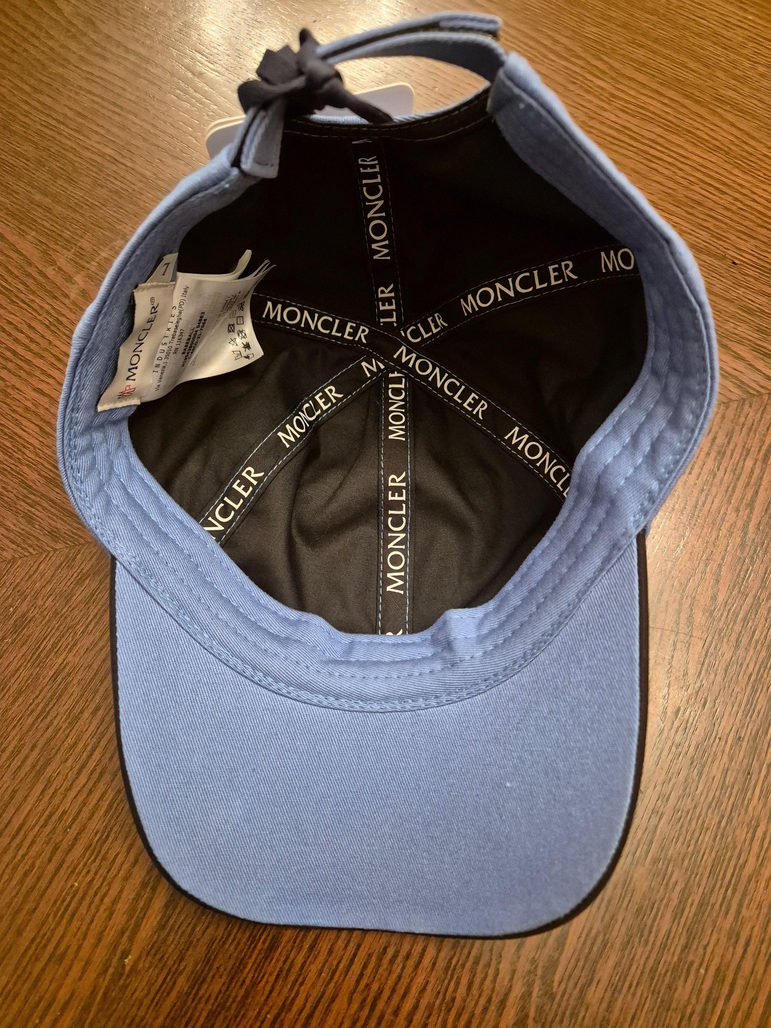 Moncler Blue Cotton Cap
