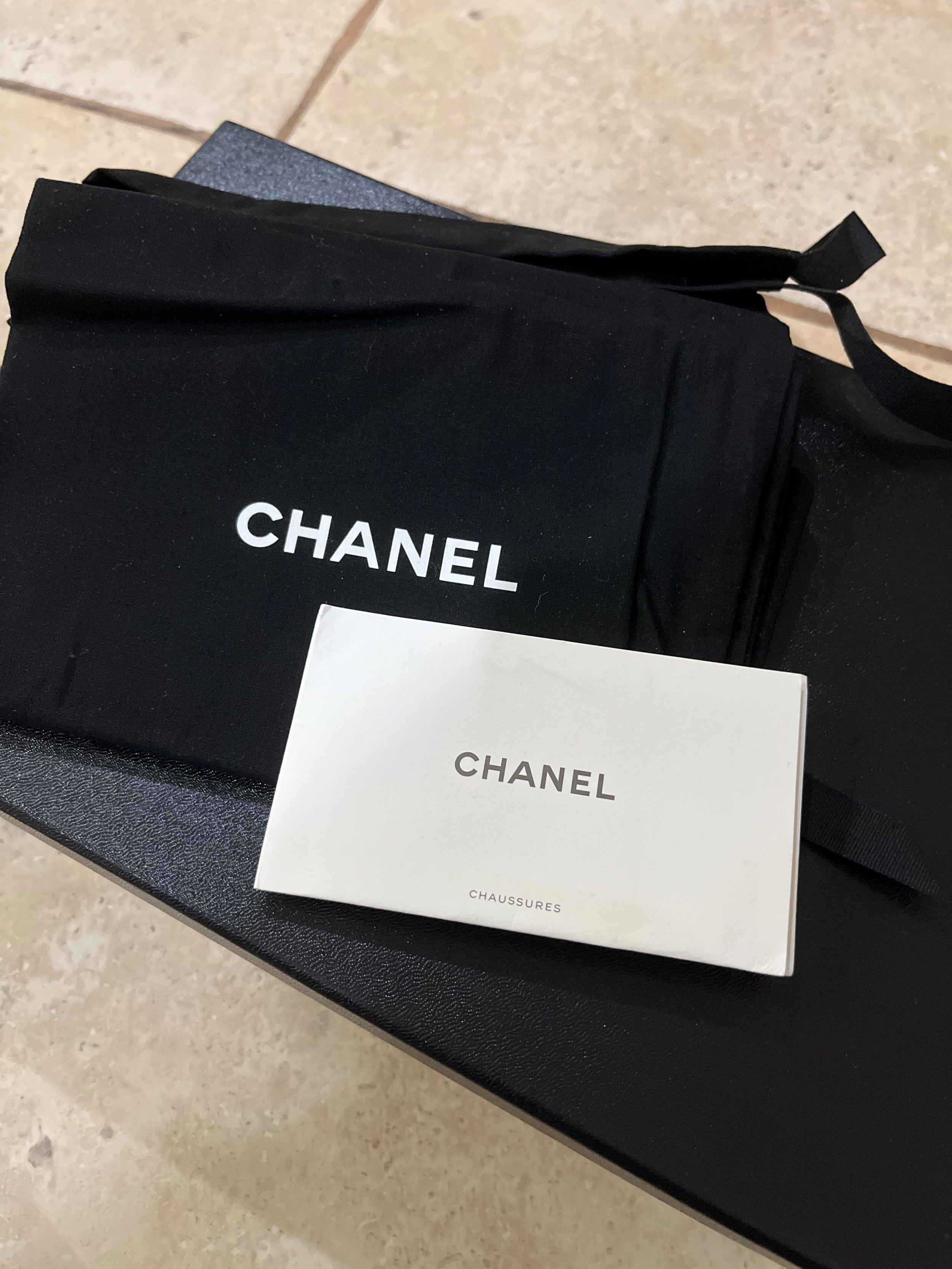 Chanel Cream Leather Dad Sandals