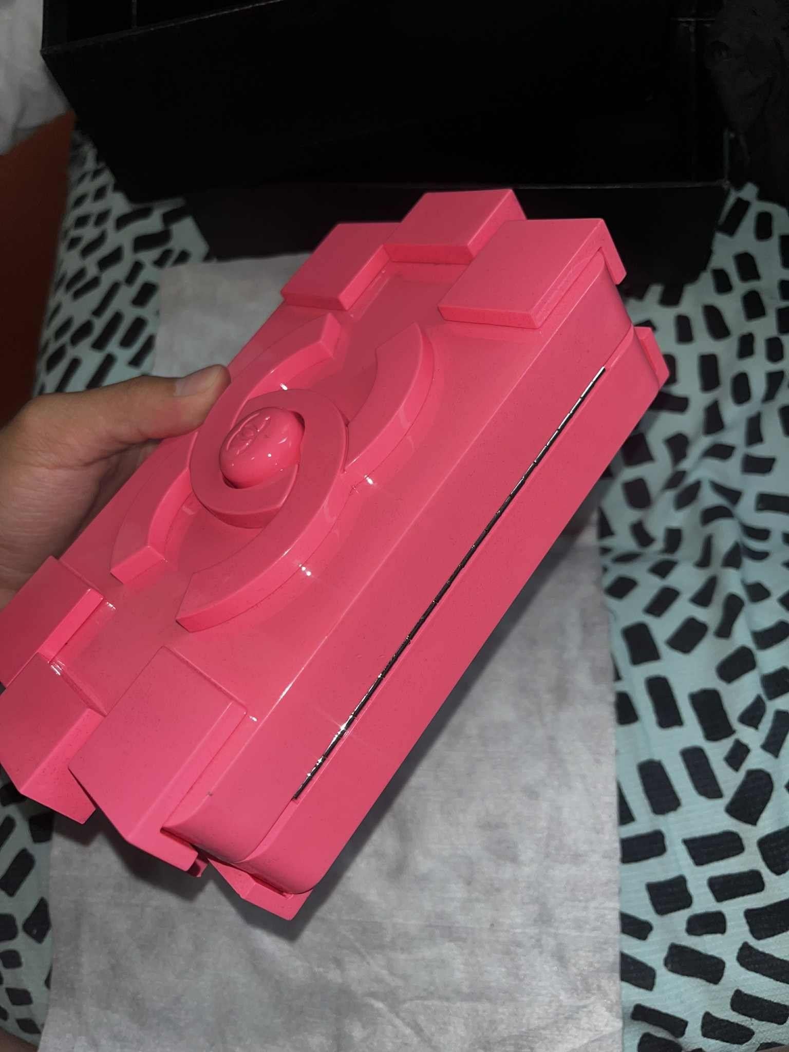 Chanel Pink Acrylic Lego Clutch on Chain