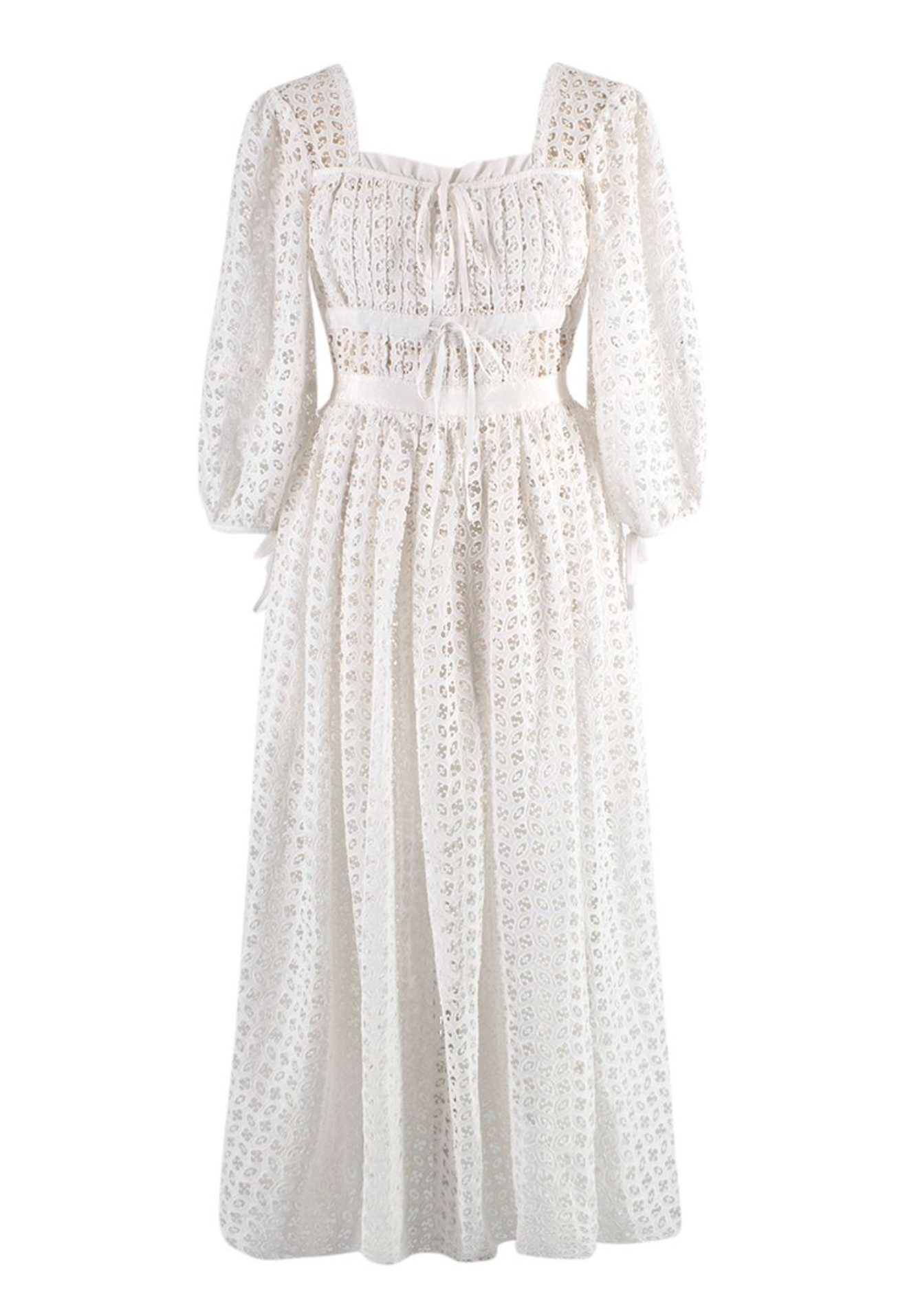 White Broderie Anglaise Dress