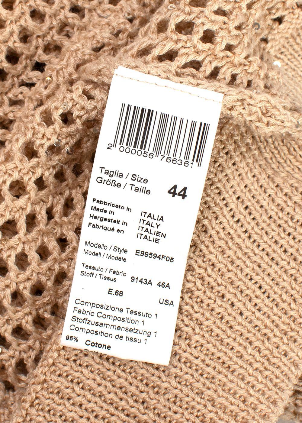 Peserico Beige Open Knit Jumper