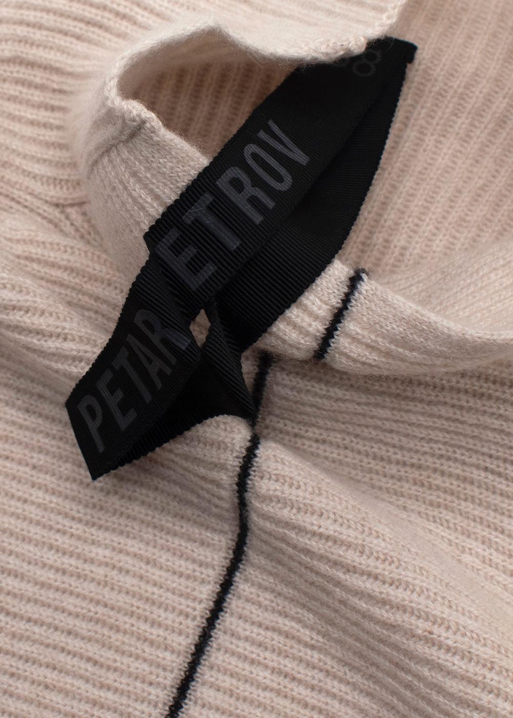 Petar Petrov Beige Cashmere Turtleneck Jumper