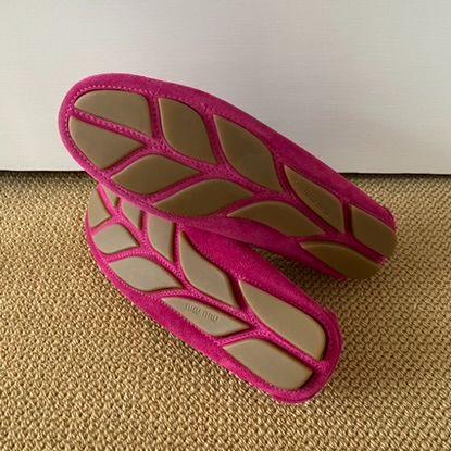 Fuschia Pink Embellished Suede Moccasins
