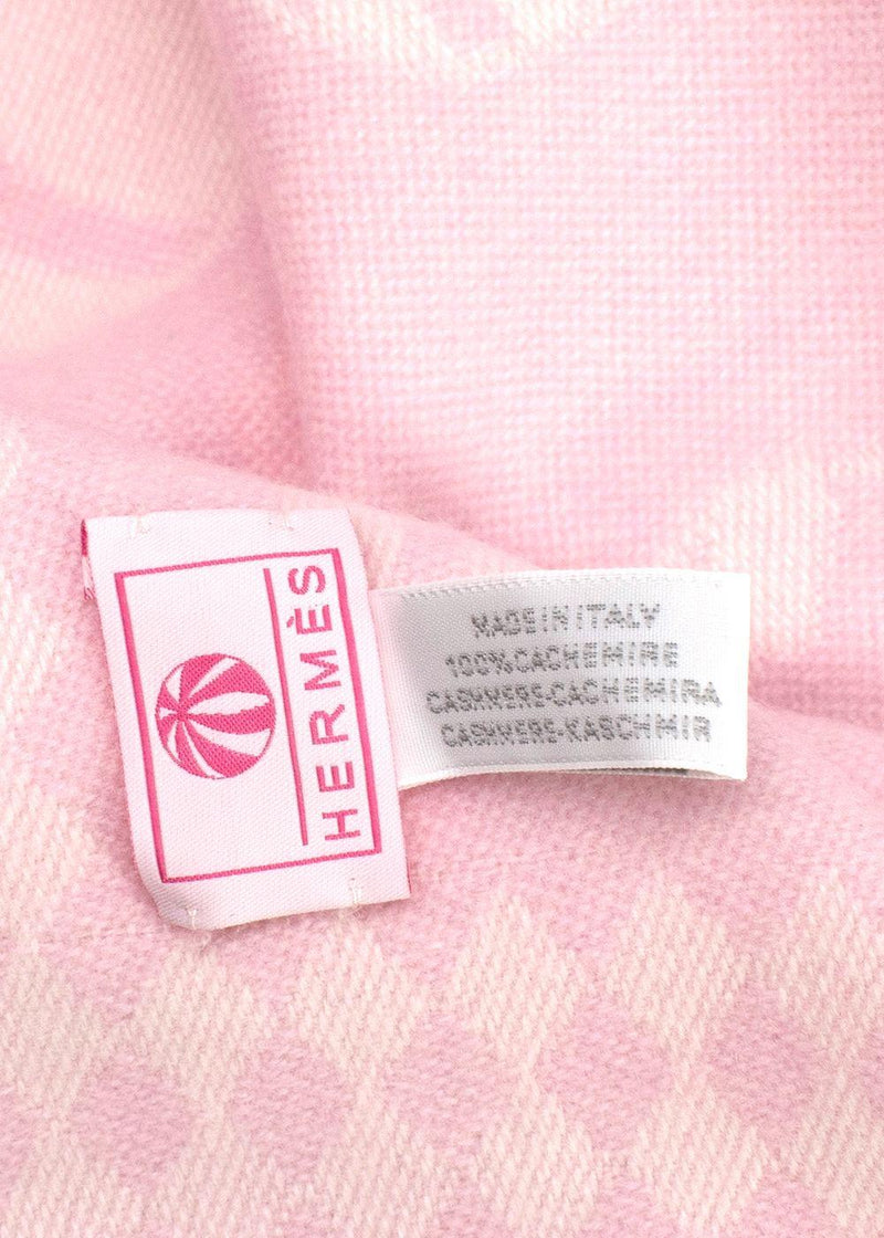 Hermes Pink "Circus Burnou" Cashmere Baby Blanket