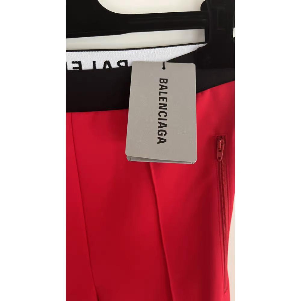 Red Logo Waist Leggings