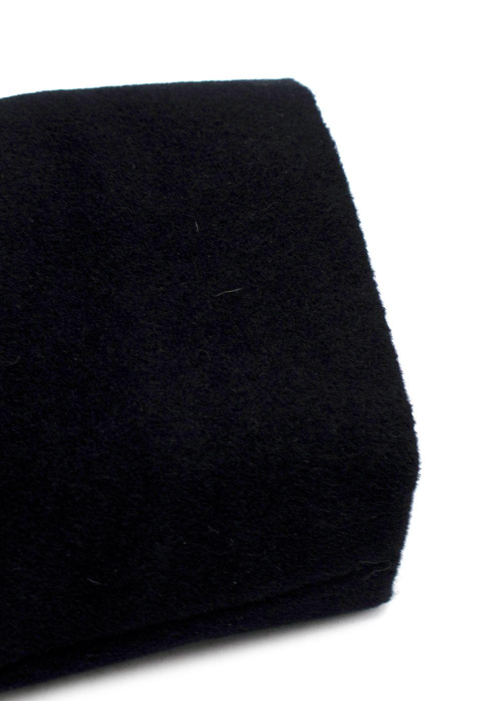 Jil Sander Black Soft Angora Wool Blend Coat/Jacket