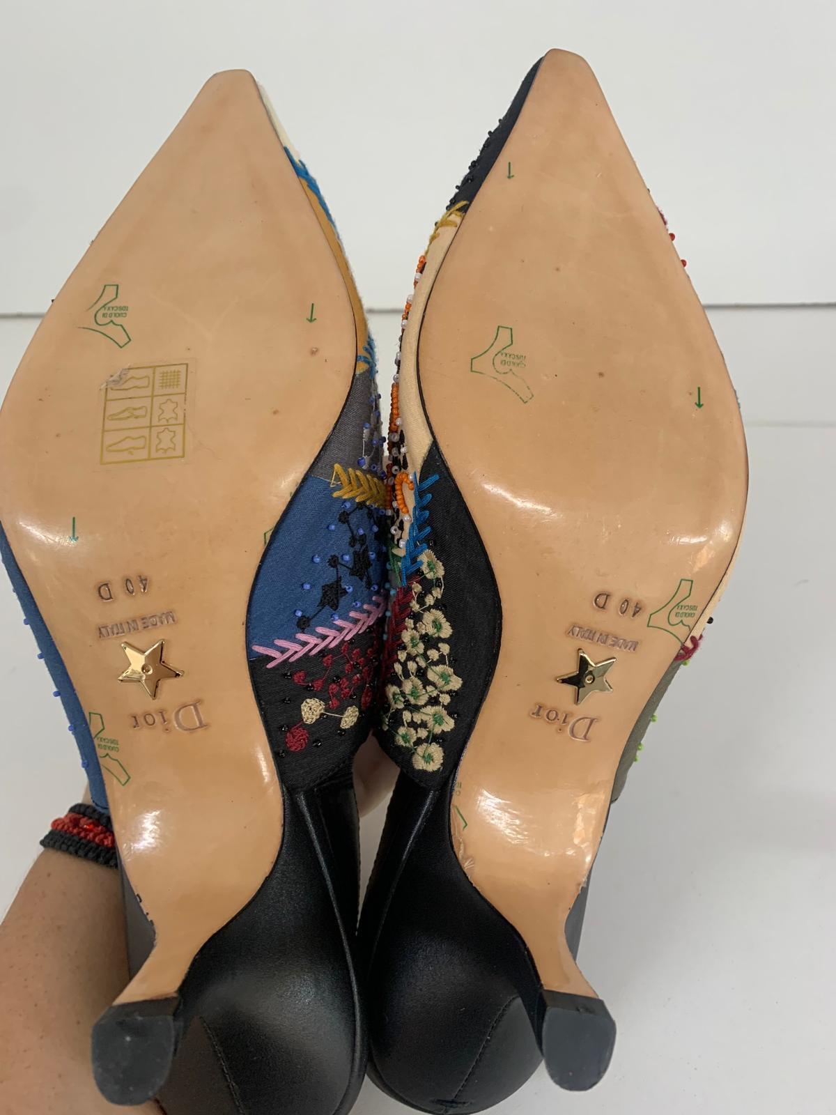 Dior Beaded Slingback Heels