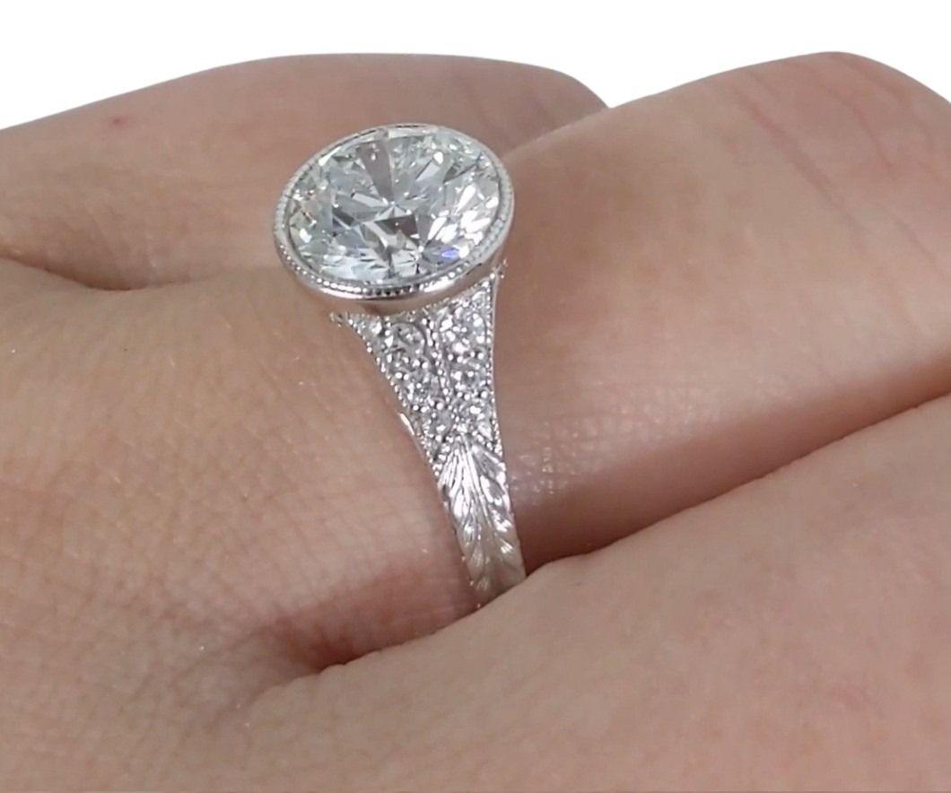 Verde 2ct Round Brilliant Cut Lab Grown Diamond Ring