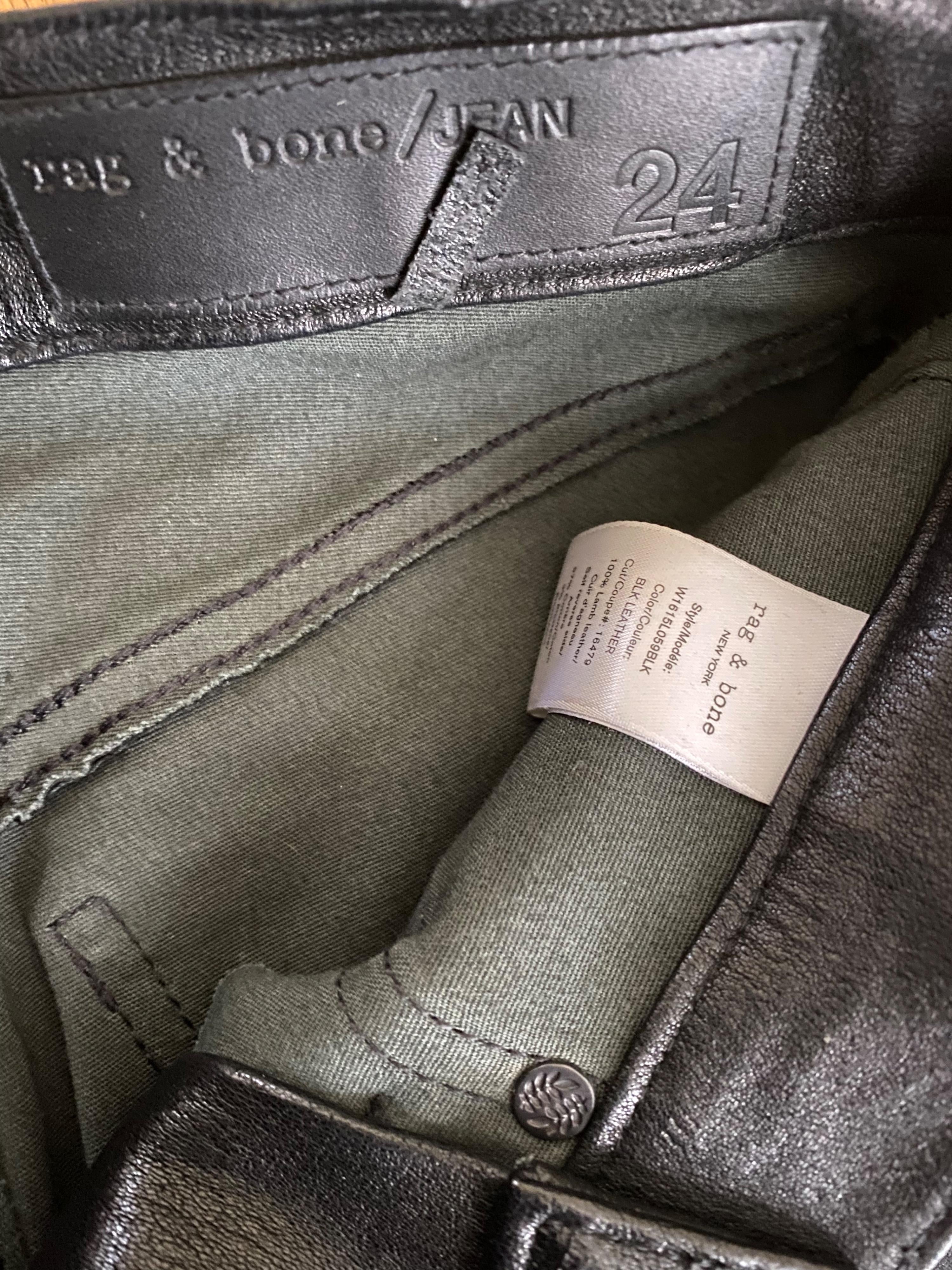 The Hana High Rise Cropped Leather Pants