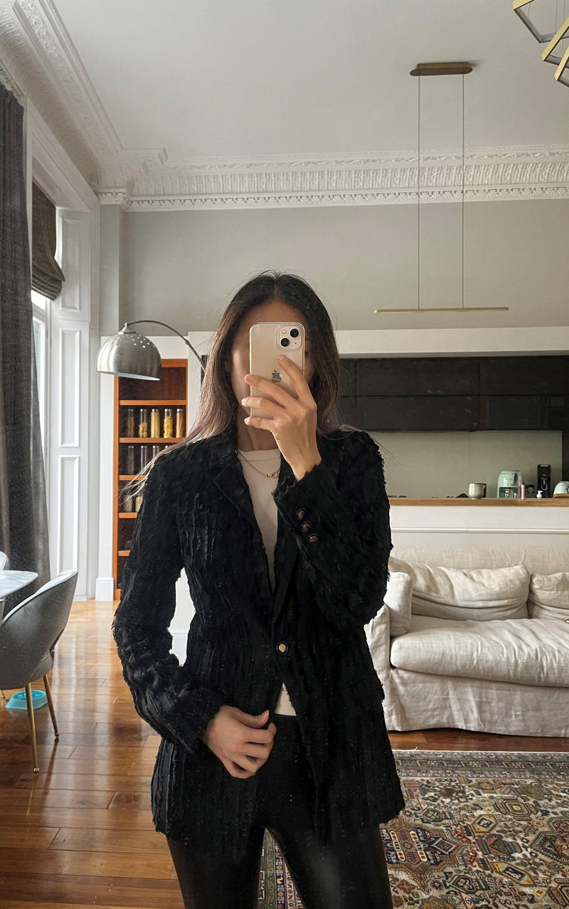 Collection Black Tufted Blazer