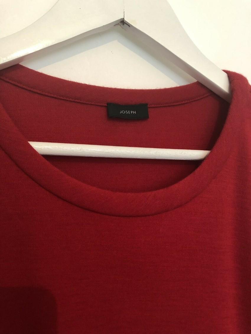 Jospeh size-zipped ruffle red dress