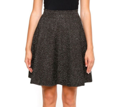 Antonino Valenti Metallic A-Line Skirt