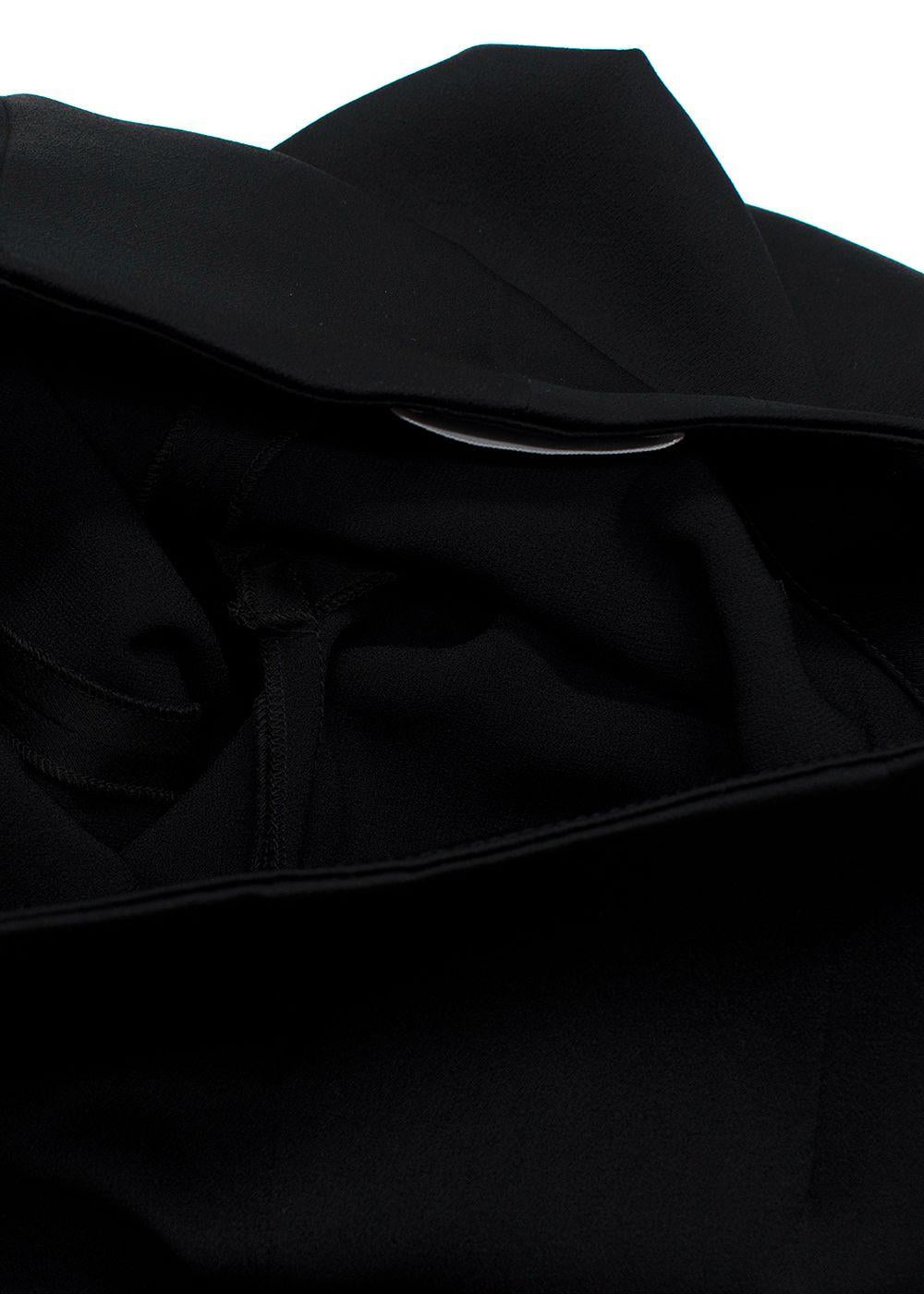 Galvan Black High Waisted Flared Trousers