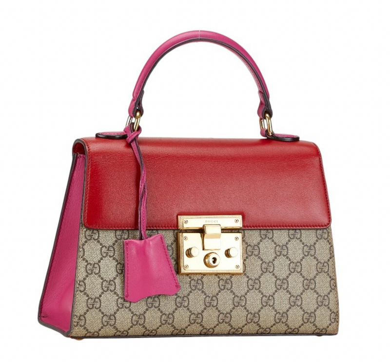 Gucci Supreme Coated Canvas And Leather Bag