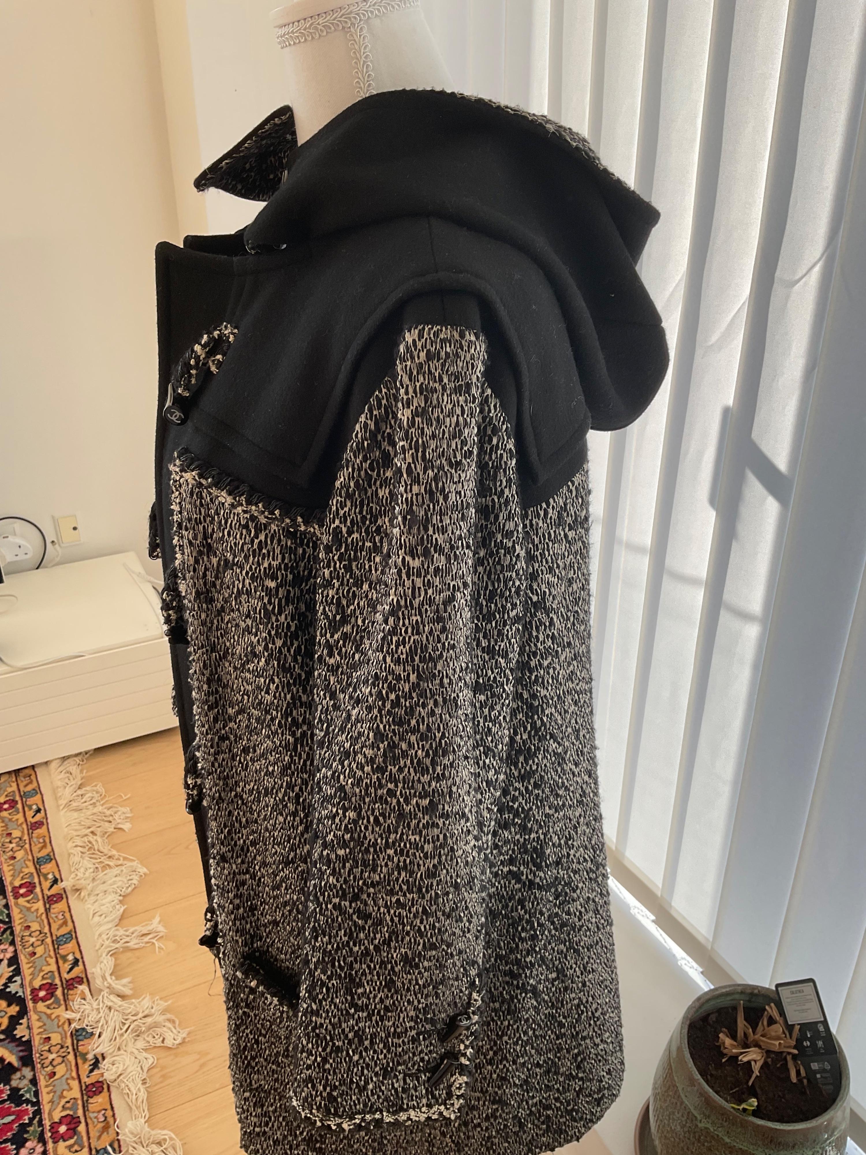 Chanel Tweed Duffle Coat