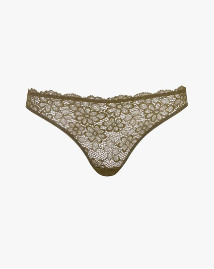 Les Girls Les Boys Khaki Daisy Lingerie Set
