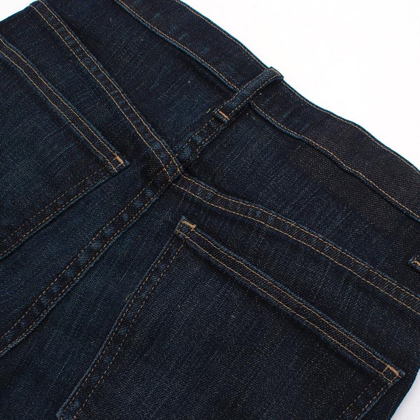 The Great dark denim washed straight jeans