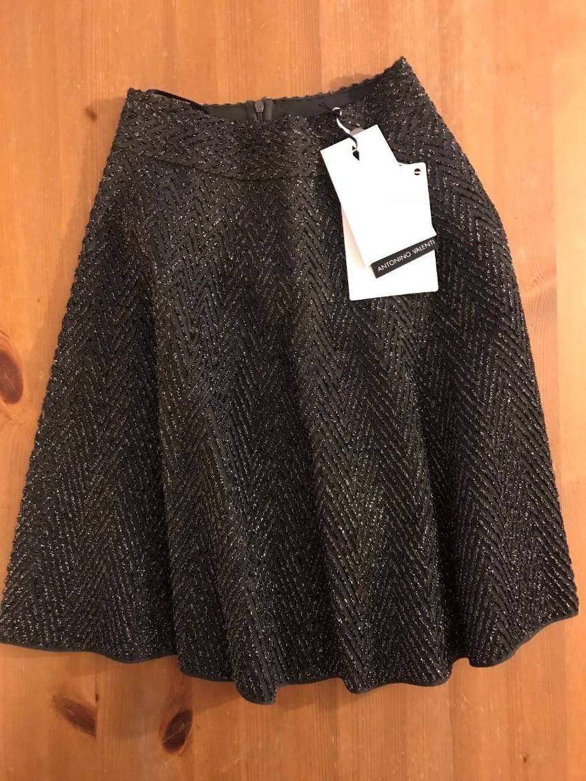 Antonino Valenti Metallic A-Line Skirt