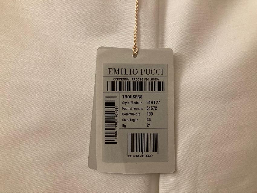 Emilio Pucci White Flared Leg Pants