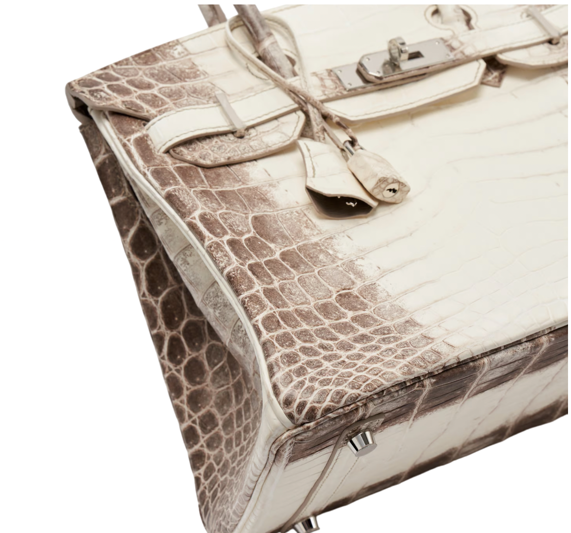 30 cm Crocodile Niloticus Matte Himalaya Birkin Palladium Hardware