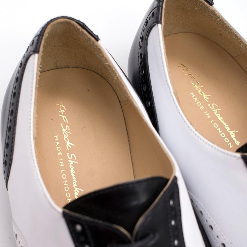 T & F Slack Shoemakers Monochrome Leather Brogues