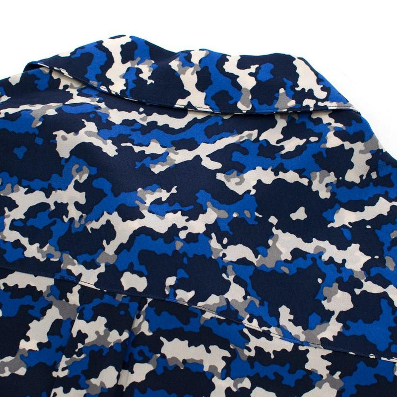 Max & Moi Camouflage Print Silk Short Dress