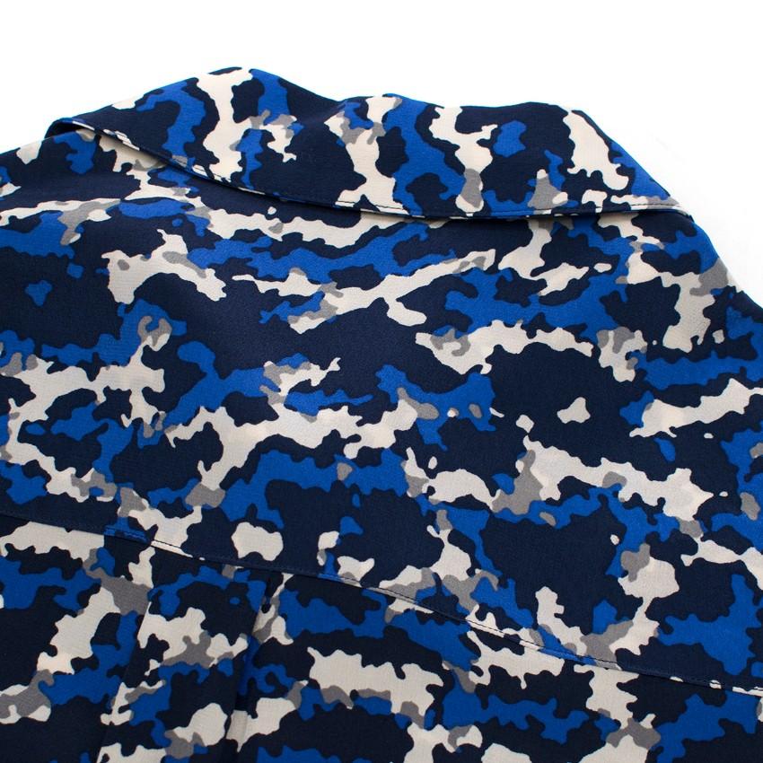 Max & Moi Camouflage Print Silk Short Dress