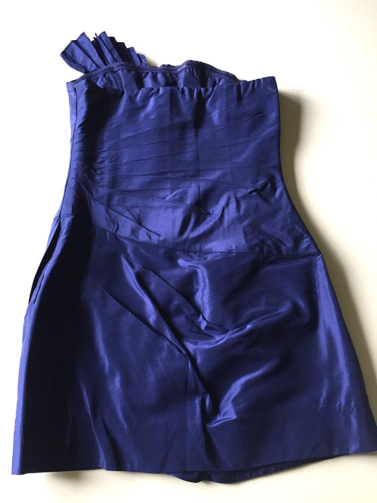 Catherine Malandrino Navy Blue Strapless Cocktail Dress