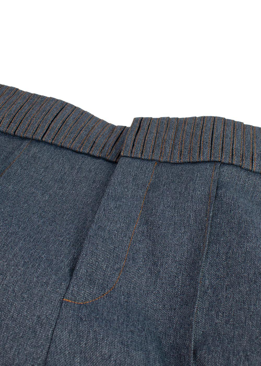 Y/Project Blue Denim Effect Unisex Tailored Trousers
