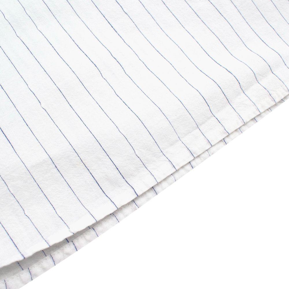Kids 6Y White Striped Cotton Shirt