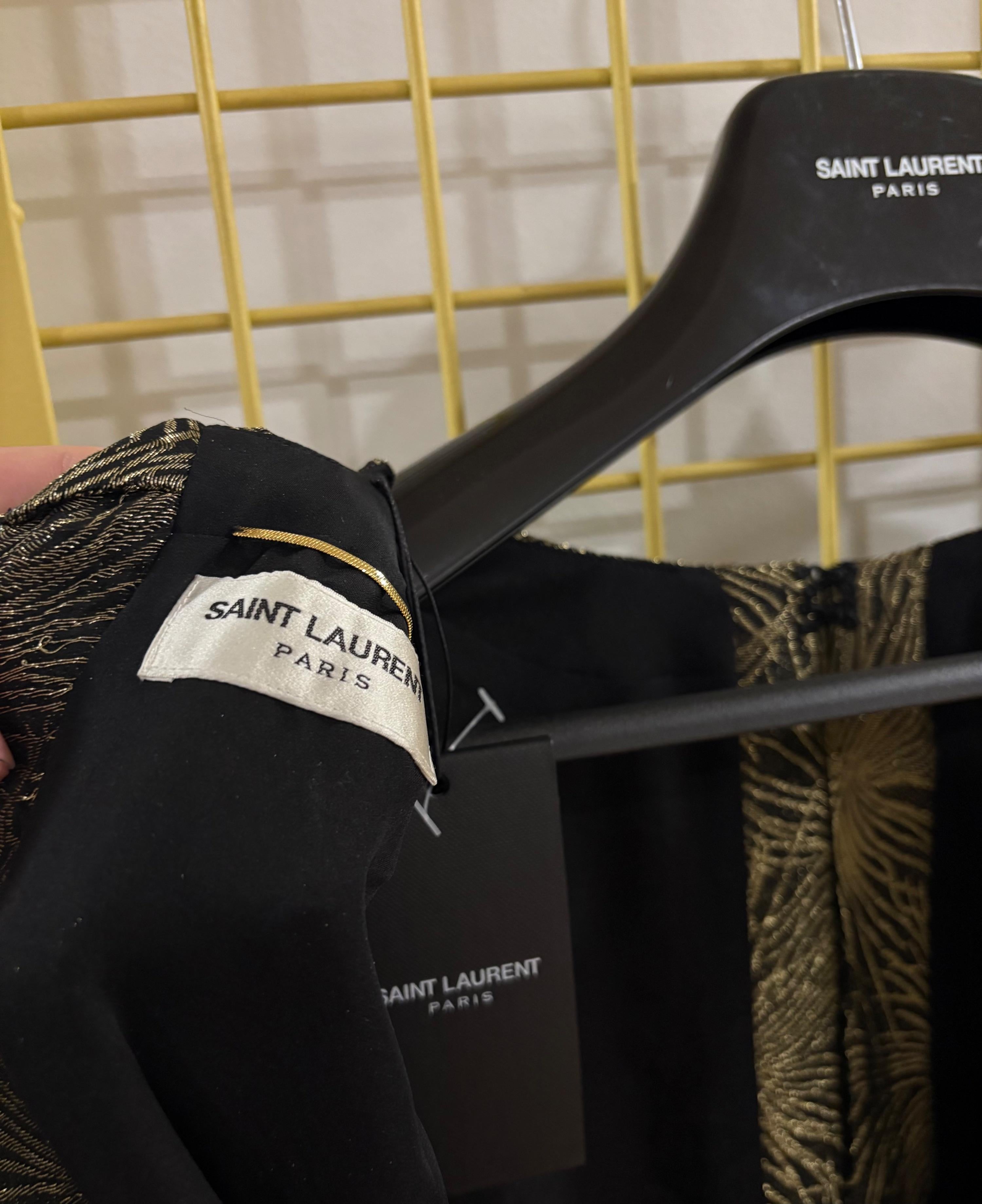 Saint Laurent Silk Blend Mini Dress