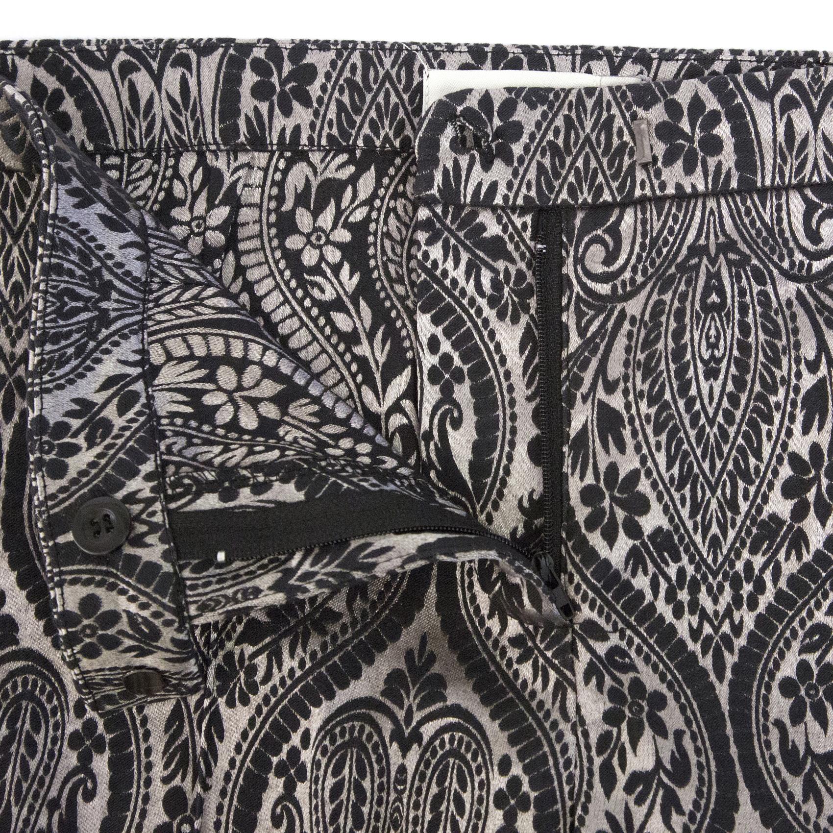 Costa Blanca Baroque Silver and Black Trousers