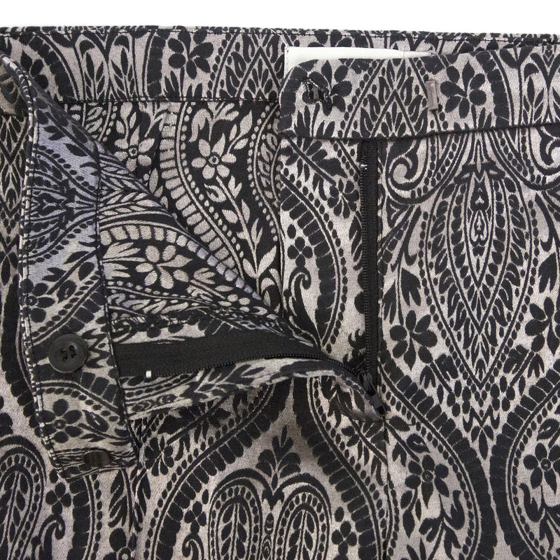 Costa Blanca Baroque Silver and Black Trousers