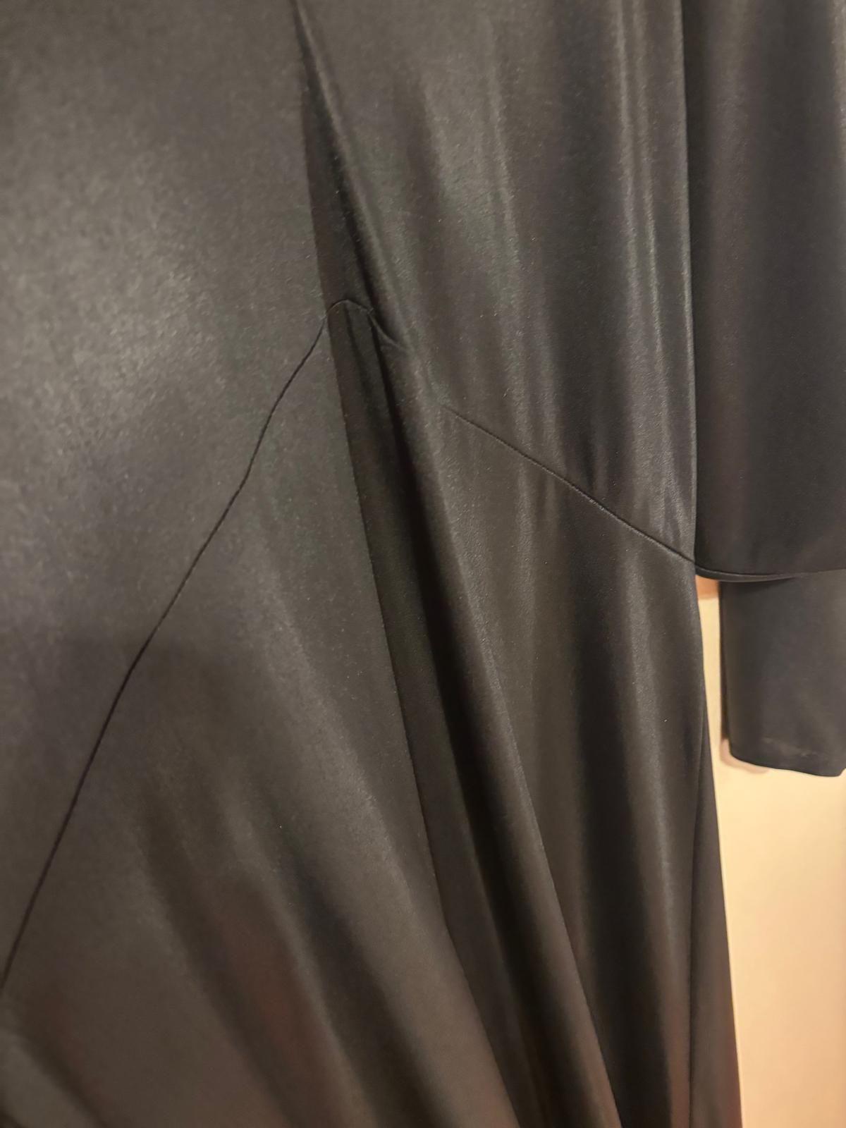 VCM Black Batwing Sleeve Evening Dress