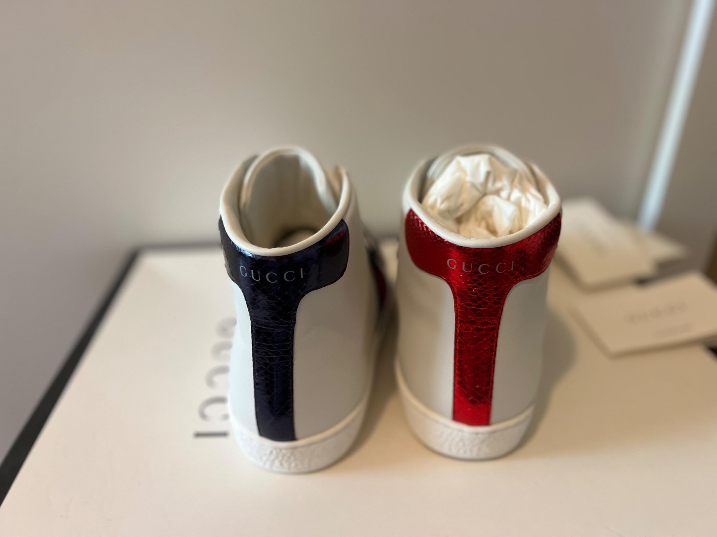 Gucci Tiger Patch Ace High Tops