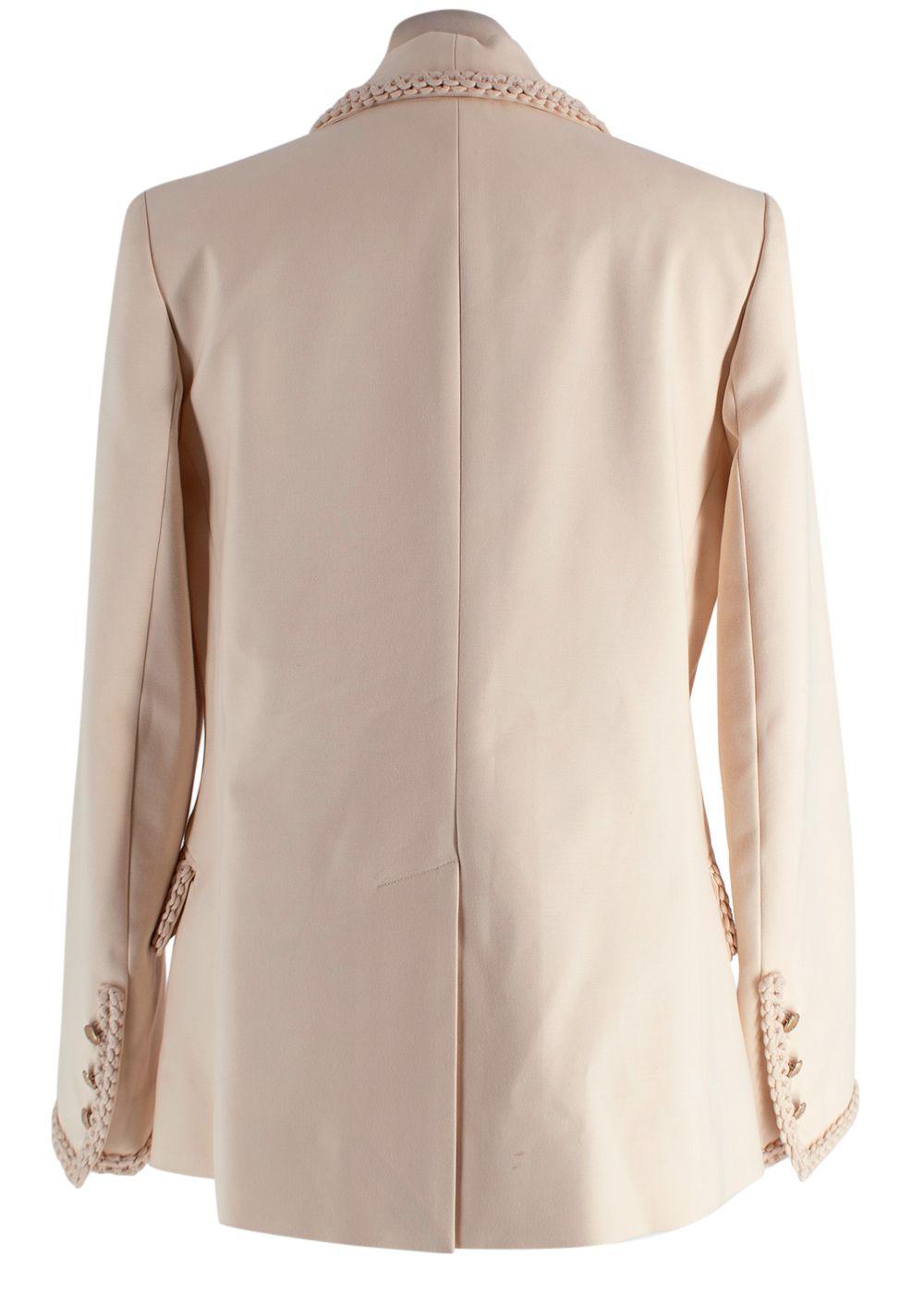 Zimmermann Beige Braided Trim Blazer