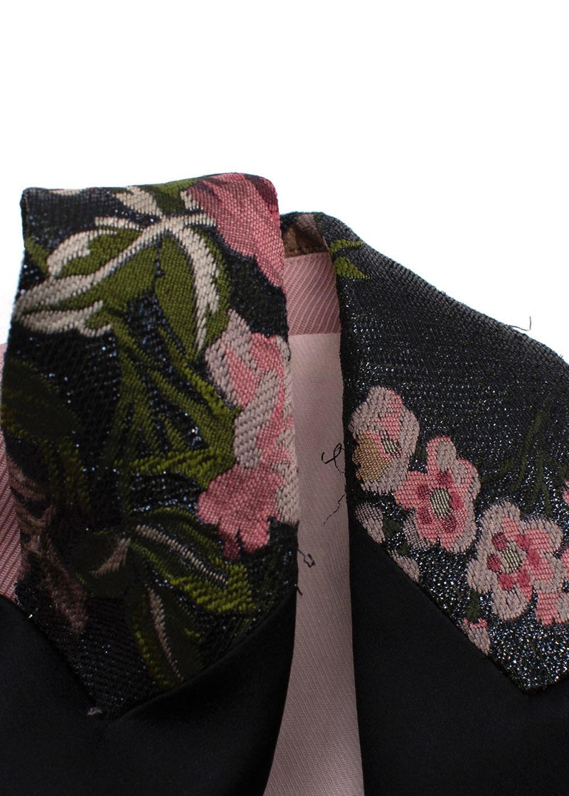 Lanvin Pink Cropped Tuxedo Style Blazer