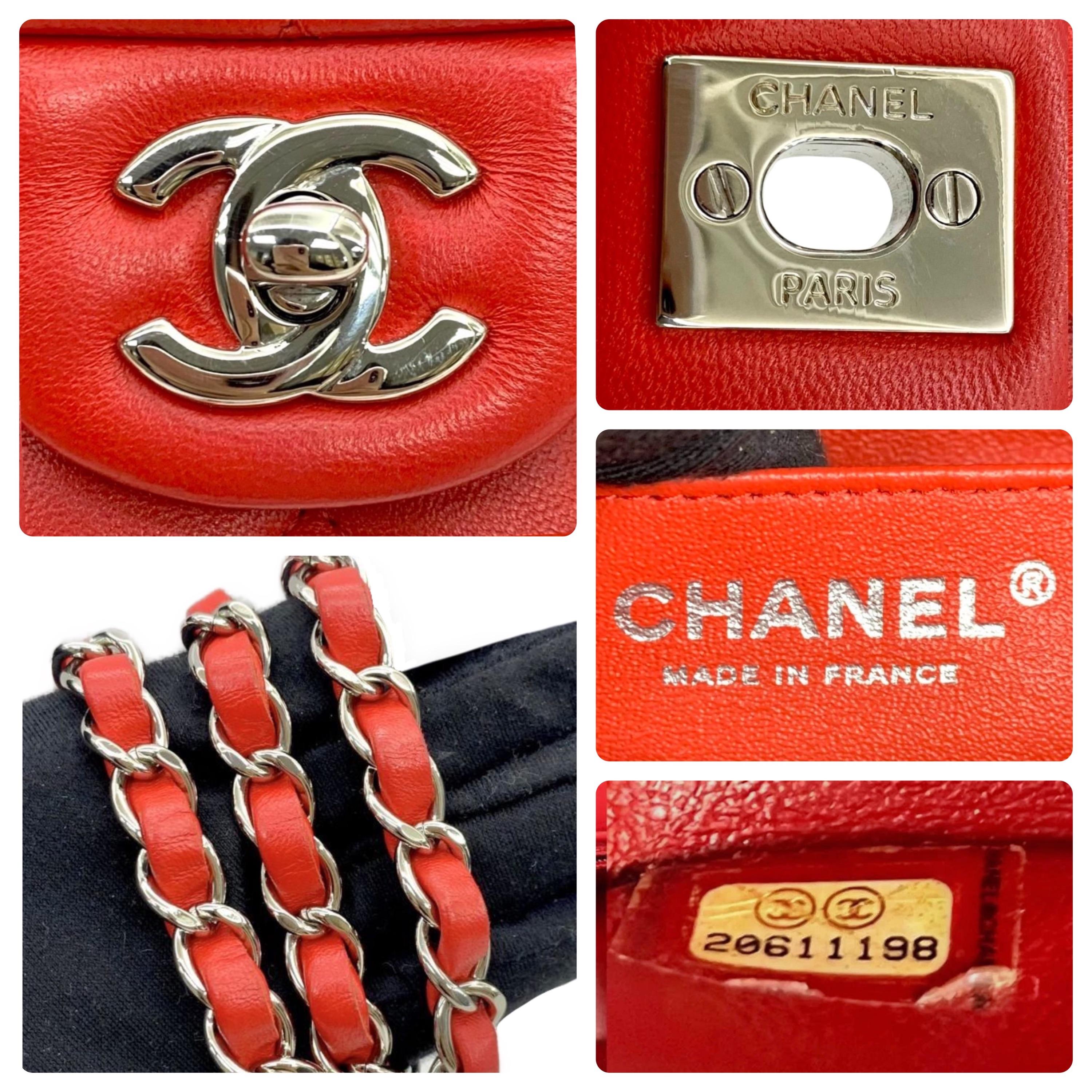Chanel Quilted Leather Mini Square Flap Bag